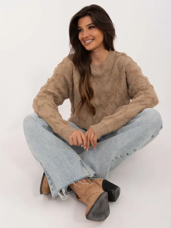 Wool Fashion Italia Sweater-AT-SW-2361.61-dark beige