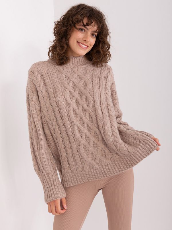 Wool Fashion Italia Sweater-AT-SW-2363-2.30-dark beige