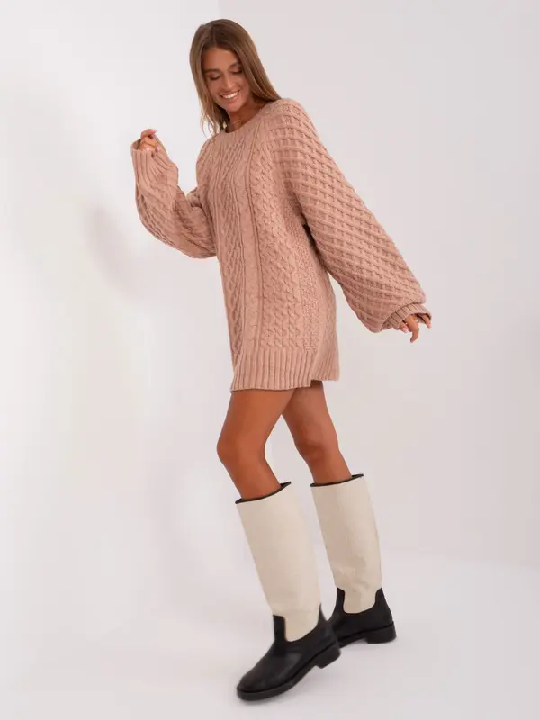 Wool Fashion Italia Sweater-AT-SW-2367-2.64P-dark pink