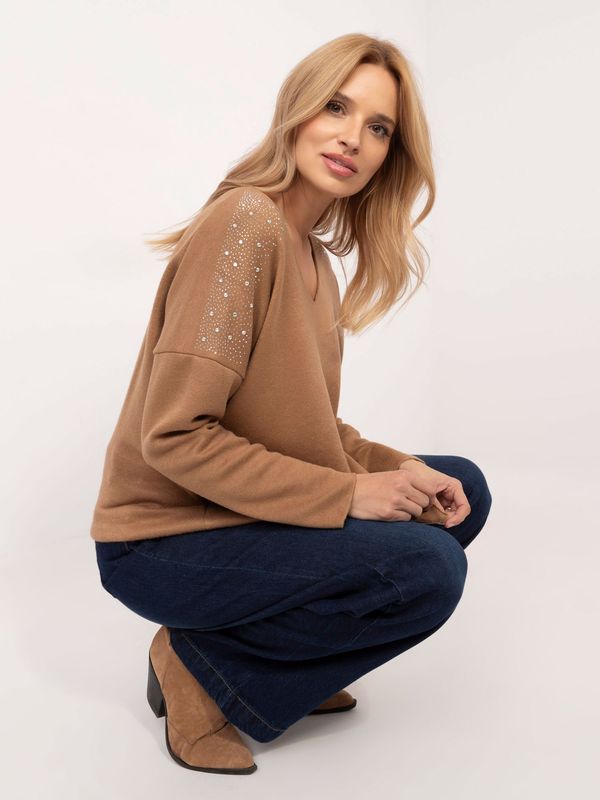 Italy Moda Sweater-DHJ-SW-17690.21-camel