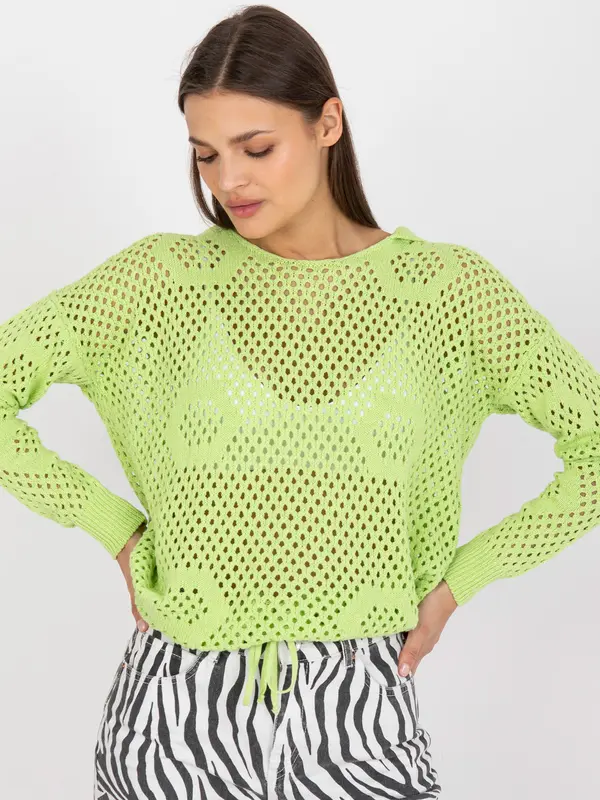 RUE PARIS Sweater-LC-SW-0237.26P-Light Green