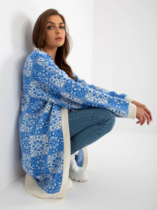RUE PARIS Sweater-LC-SW-0301.45P-White-Blue