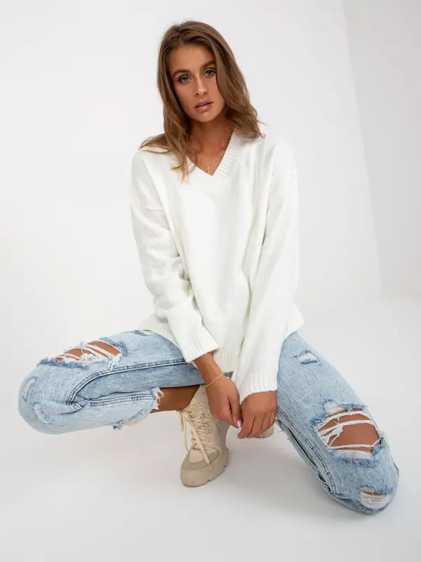 RUE PARIS Sweater-LC-SW-0332.17-ecru