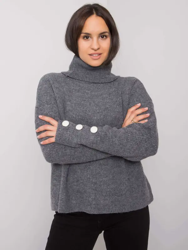 RUE PARIS Sweater-LC-SW-15-2.01-dark gray
