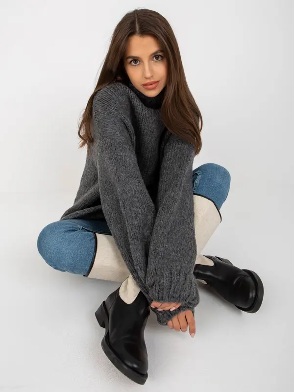 RUE PARIS Sweater-LC-SW-3018.97P-dark gray