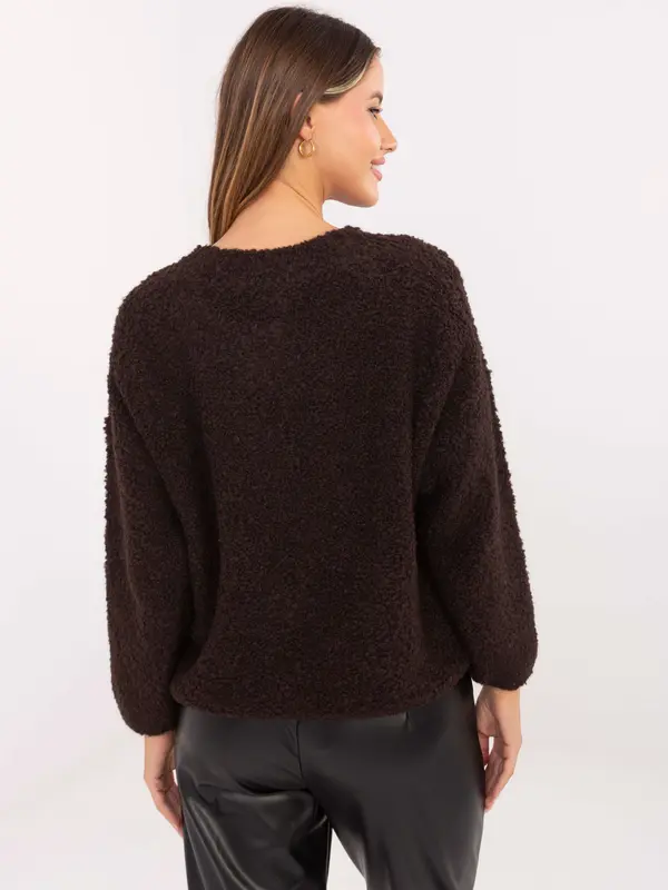 RUE PARIS Sweater-MI-SW-3WB219.21-dark brown