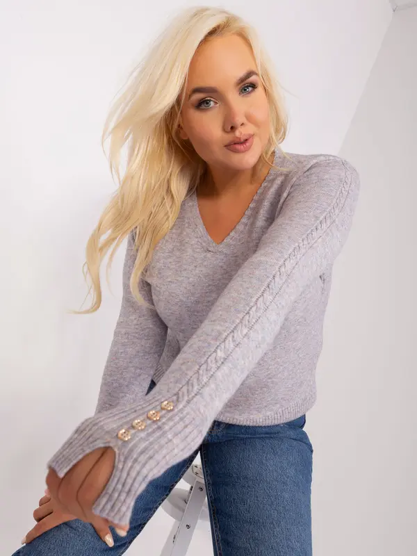 P-M Sweater-PM-SW-PM-3817.07-grey