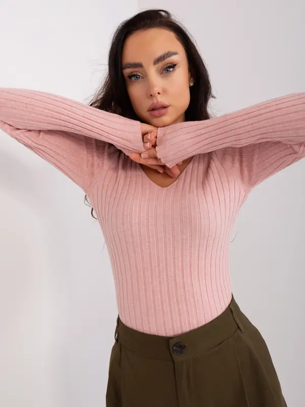 P-M Sweater-PM-SW-PM1088.25-light pink
