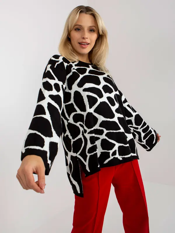 ASM Sweater-RV-SW-14276.09X-white-black