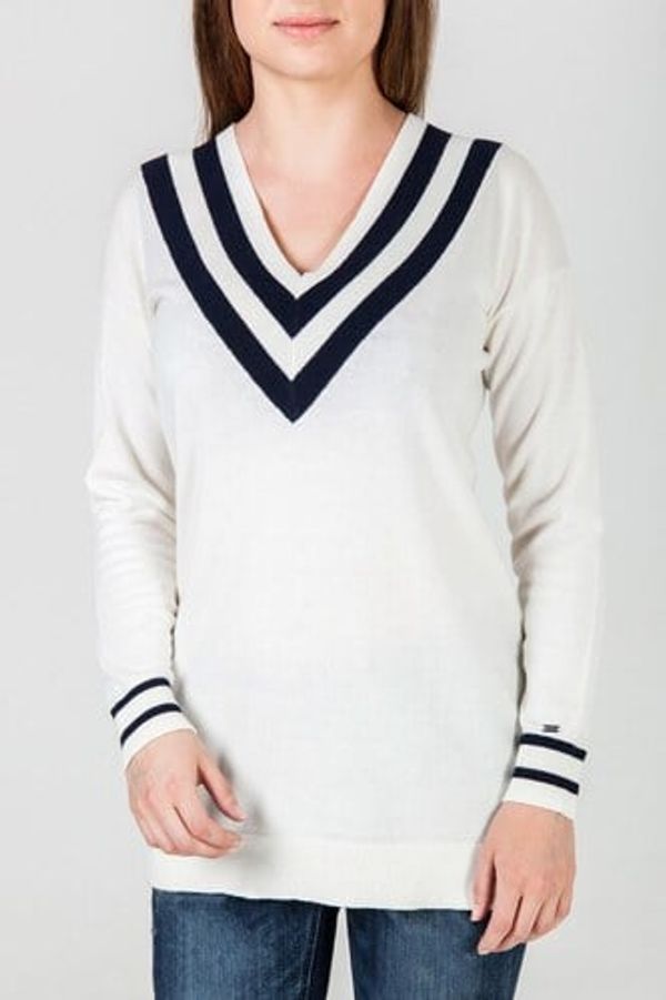 Tommy Hilfiger Sweater - Tommy Hilfiger HILDA V-NK SWTR multicolour