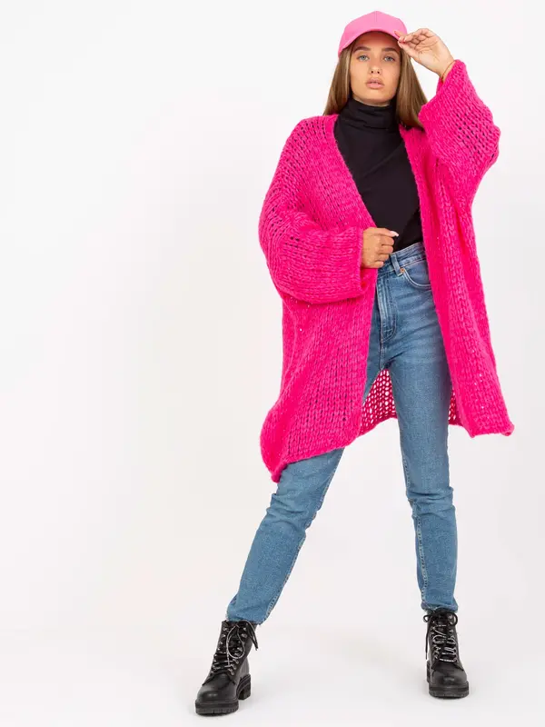 Och Bella Sweater-TW-SW-BI-M2202.29X-fluo pink