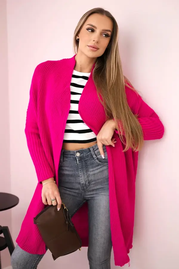Kesi Sweater with batwing sleeve fuchsia