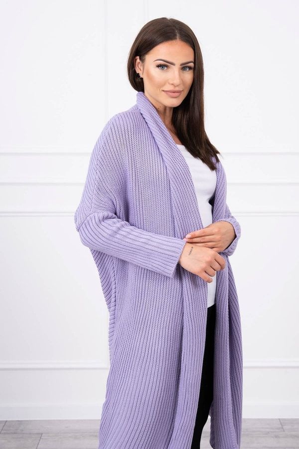 marka niezdefiniowana Sweater with batwing sleeve purple