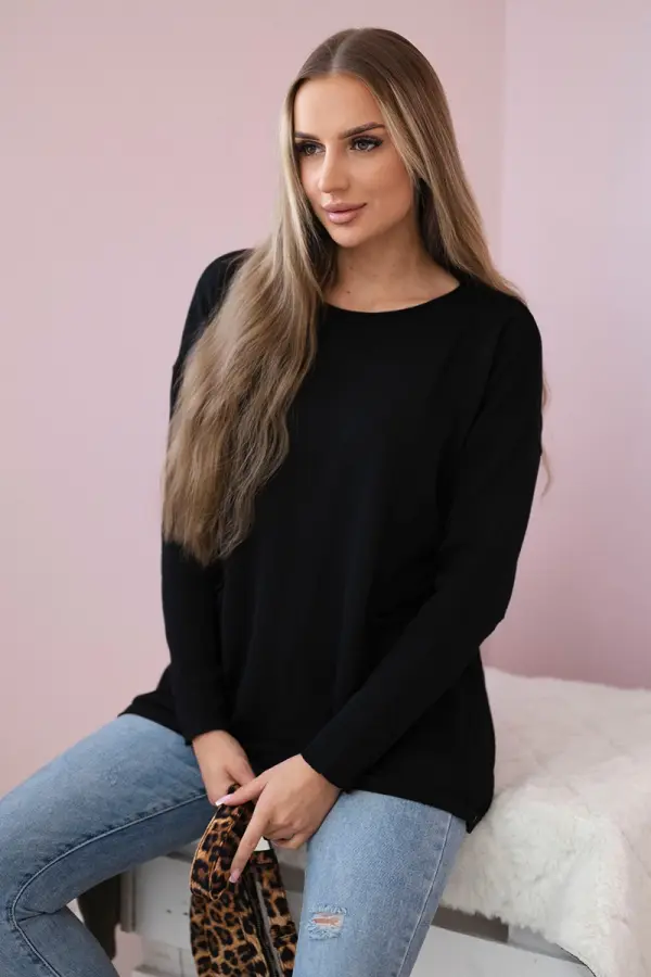 Kesi Sweater with front pockets black