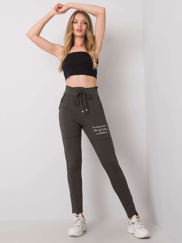 RELEVANCE Sweatpants-RV-DR-6712.28P-dark khaki