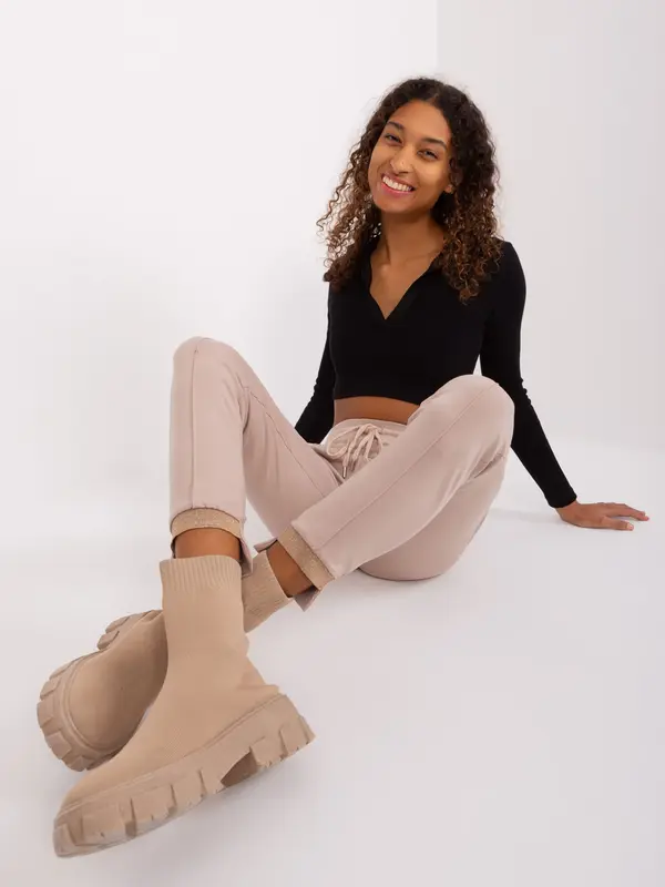 RELEVANCE Sweatpants-RV-DR-8517.16-beige