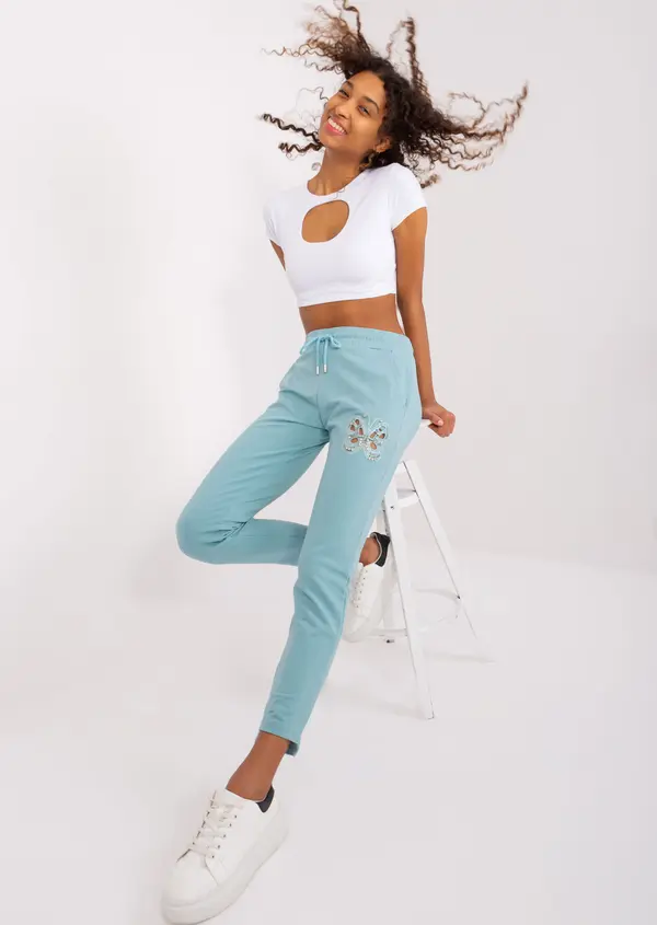 RELEVANCE Sweatpants-RV-DR-8835.10-mint