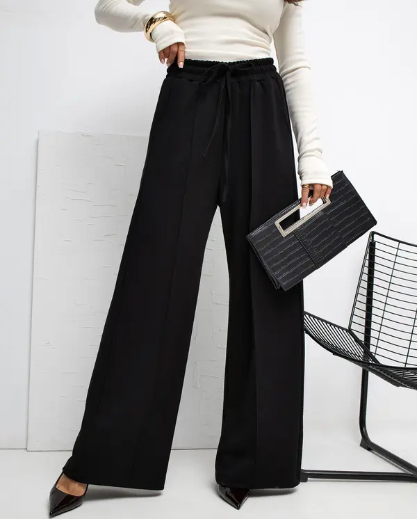 RUE PARIS Sweatpants-RV-DR-A1061.80-black