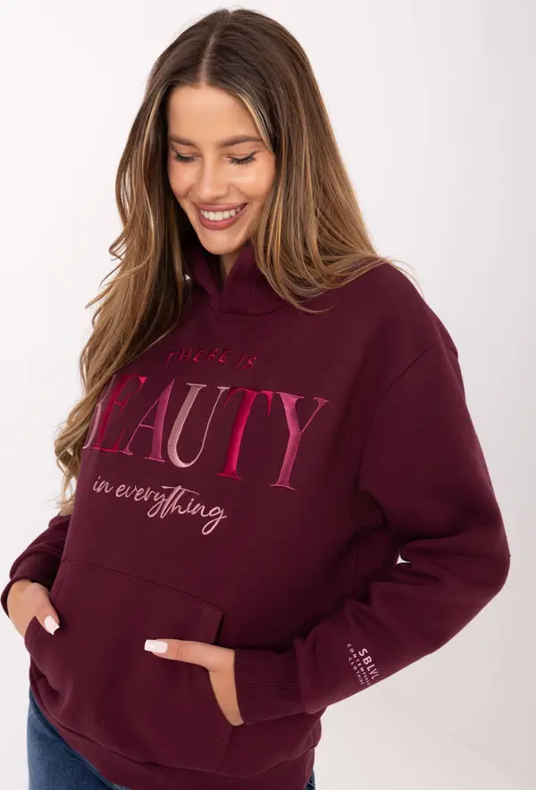 Sublevel Sweatshirt-D10608BC02802A4NO-burgundy