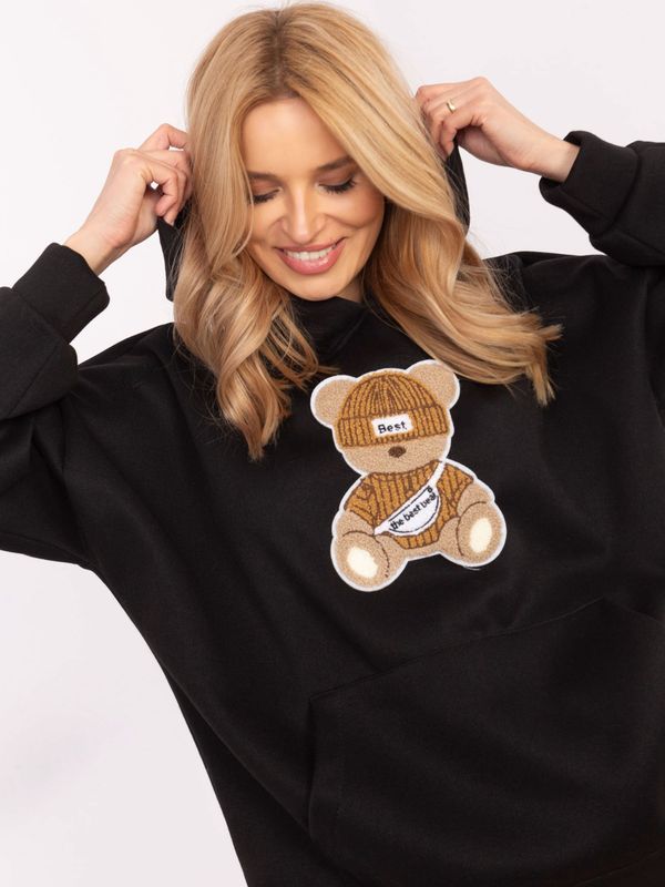 Italy Moda Sweatshirt-DHJ-BL-A8695-1.16-black