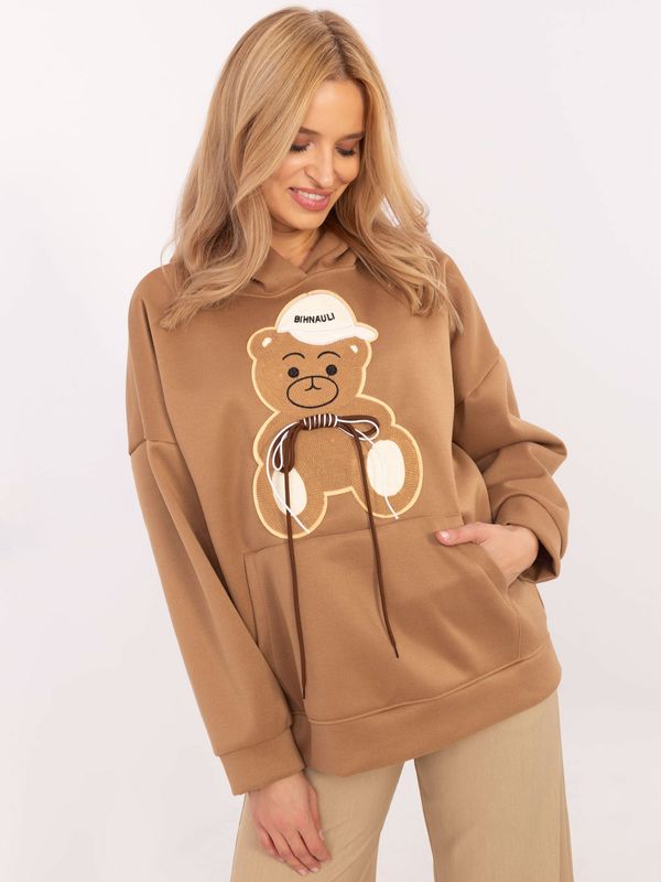 Italy Moda Sweatshirt-DHJ-BL-A8695.65P-camel
