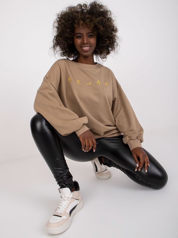 ex moda Sweatshirt-EM-BL-U536/2.00-dark beige
