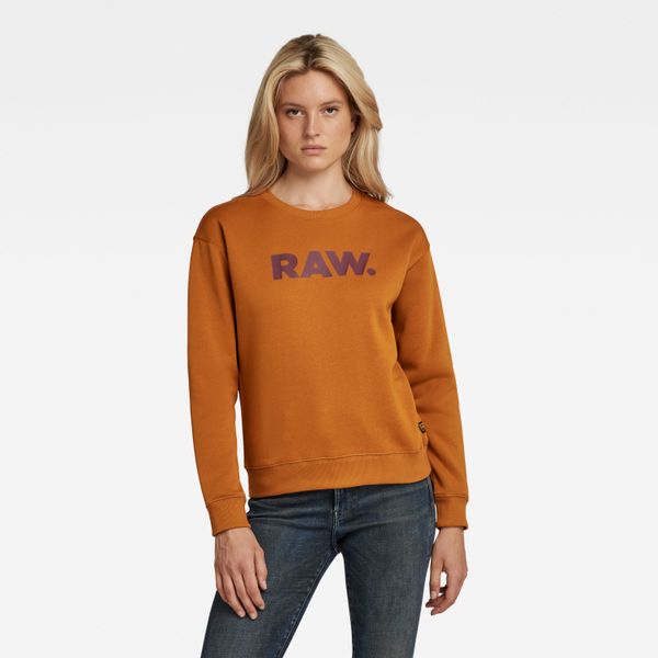 G Star Sweatshirt - G-star RAW Pacior sweat r orange