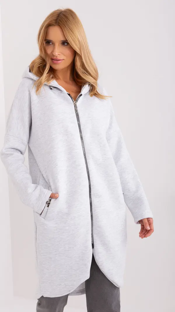 RUE PARIS Sweatshirt-RV-BL-4858-1.99P-light gray