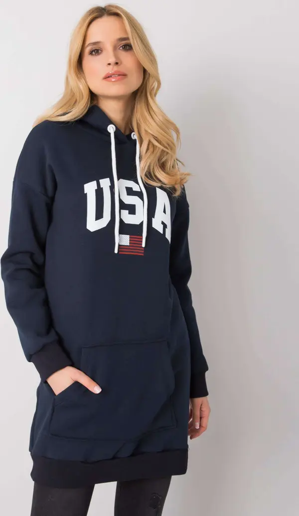 RUE PARIS Sweatshirt-RV-BL-6676.67-navy blue