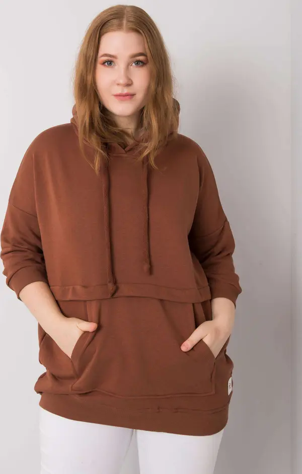 RELEVANCE Sweatshirt-RV-BL-6917.74P-dark brown