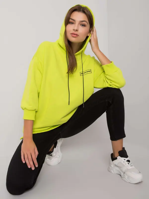 RELEVANCE Sweatshirt-RV-BL-6935.18P-lime green