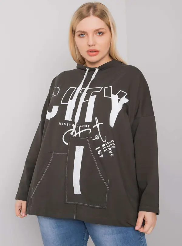 RELEVANCE Sweatshirt-RV-BL-7166.78P-dark khaki