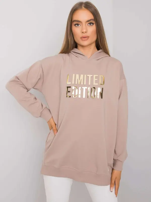 RUE PARIS Sweatshirt-RV-BL-7211.24P-dark beige