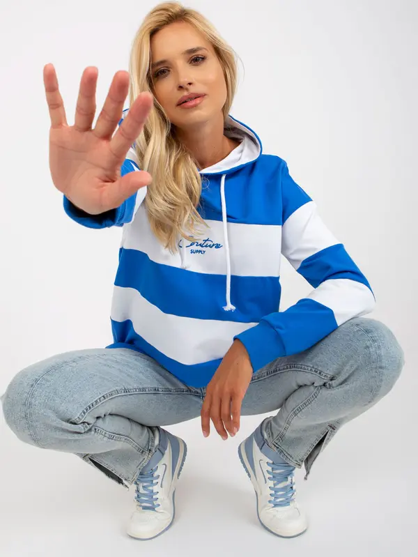 RUE PARIS Sweatshirt-RV-BL-8074.98-white-blue