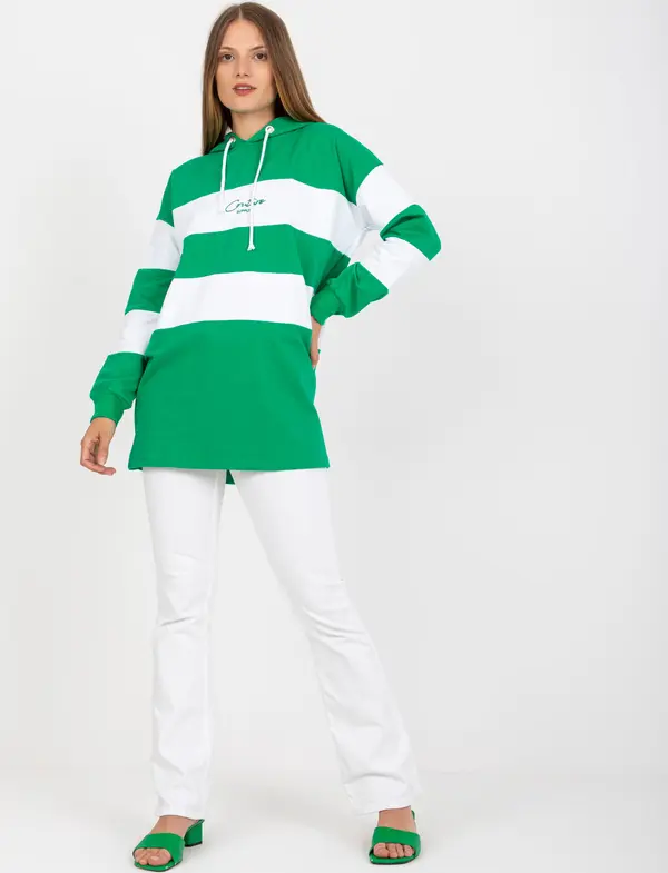 RUE PARIS Sweatshirt-RV-BL-8074.98-white-green