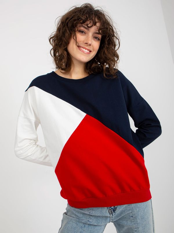 RELEVANCE Sweatshirt-RV-BL-8463.41P-navy-red