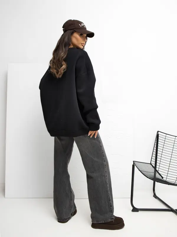 RUE PARIS Sweatshirt-RV-BL-A1038.01P-black