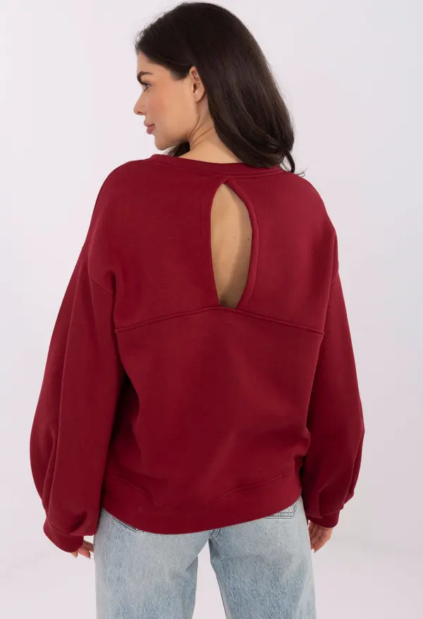 RUE PARIS Sweatshirt-RV-BL-A1044.78-burgundy