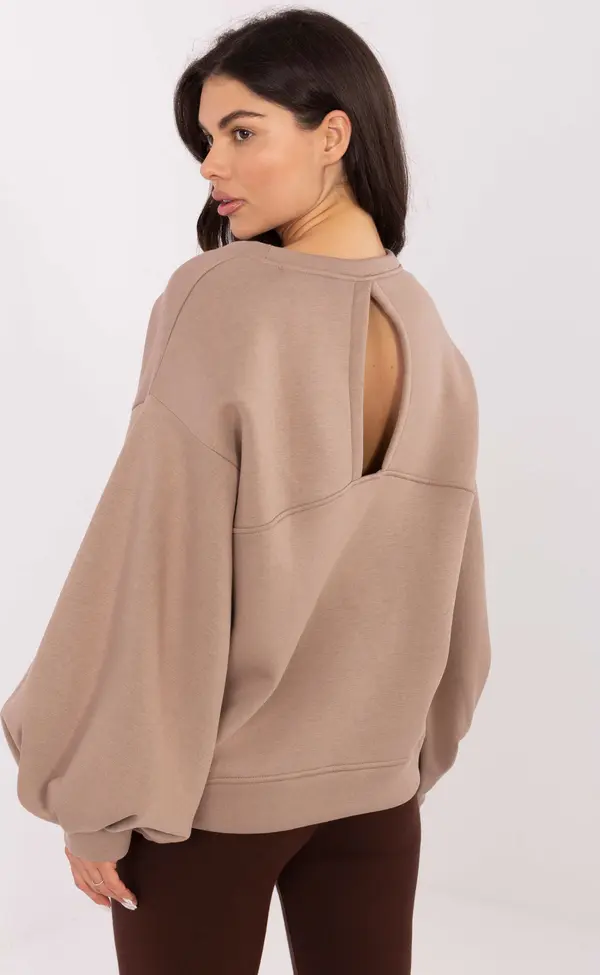 RUE PARIS Sweatshirt-RV-BL-A1044.78-dark beige