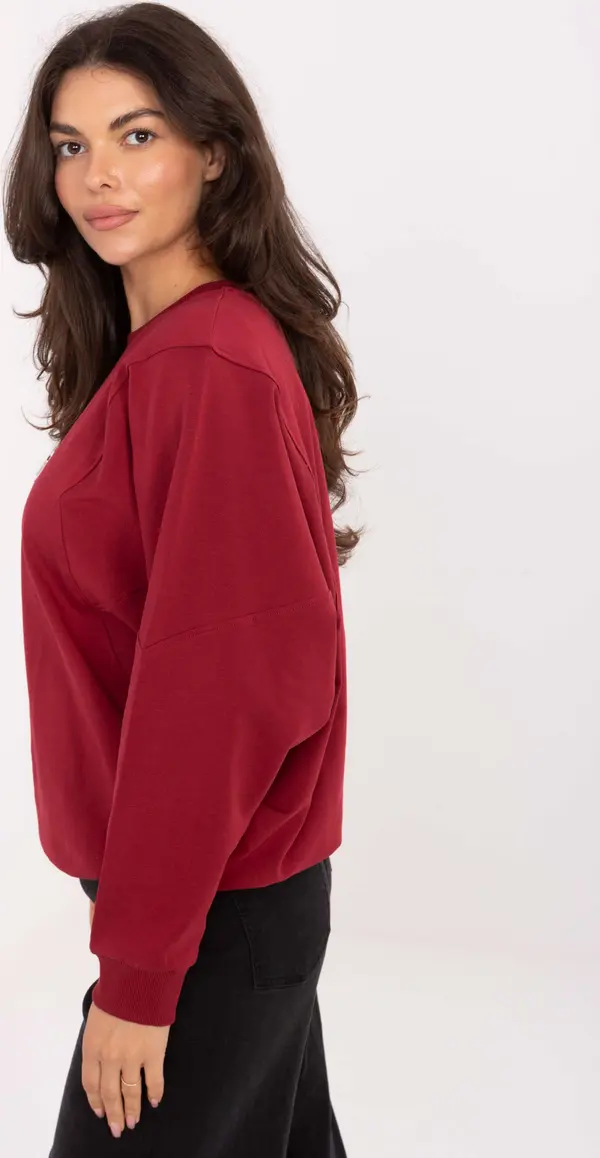 RUE PARIS Sweatshirt-RV-BL-A877.19P-burgundy