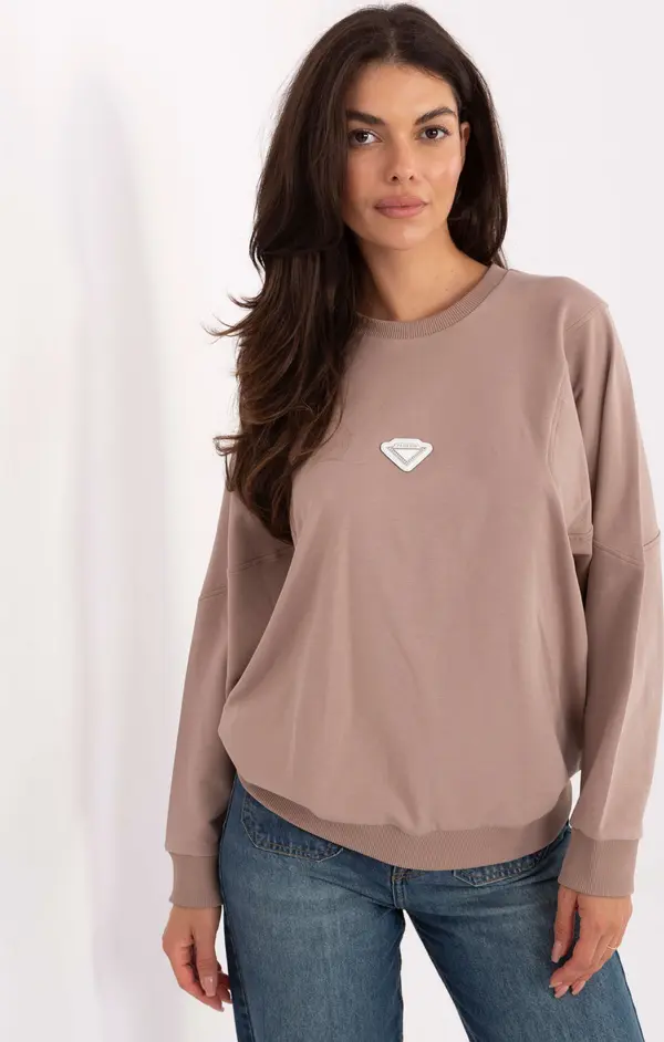 RUE PARIS Sweatshirt-RV-BL-A877.19P-dark beige