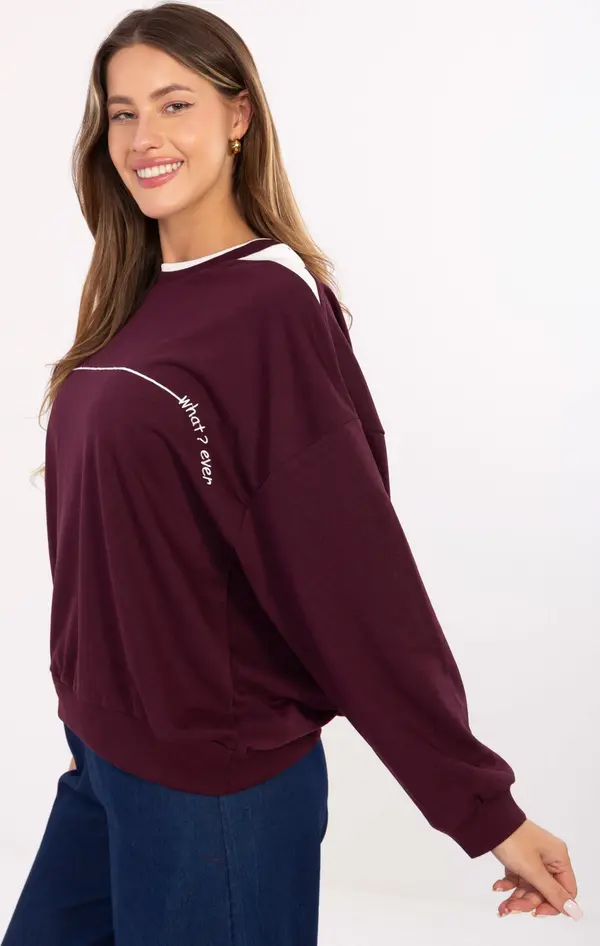 RELEVANCE Sweatshirt-RV-BL-A940.60-burgundy