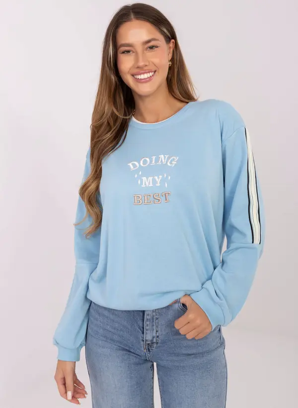RELEVANCE Sweatshirt-RV-BL-A942.62-light blue