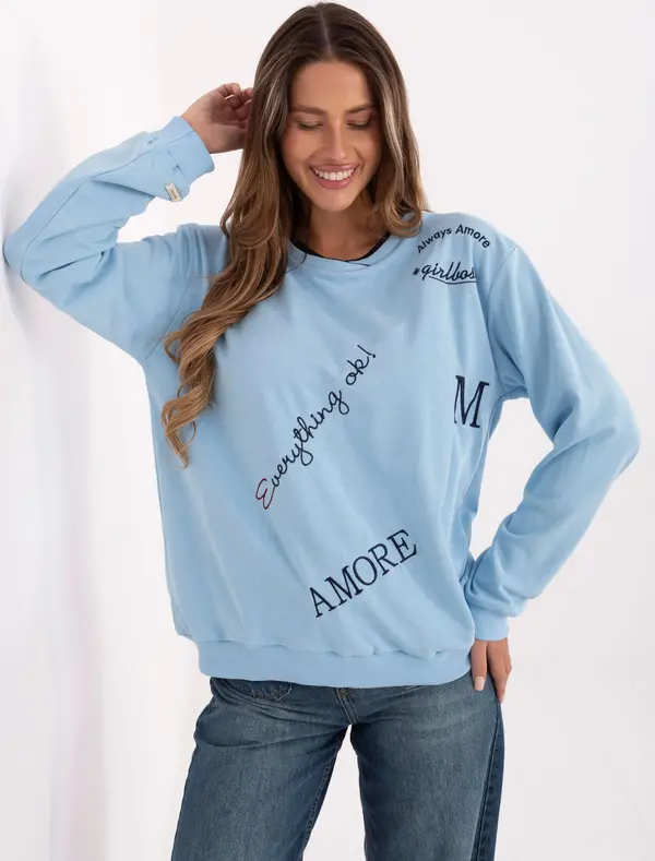 RELEVANCE Sweatshirt-RV-BL-A968.00-light blue