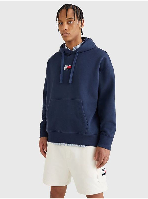 Tommy Hilfiger Sweatshirt - Tommy Jeans TJM TOMMY BADGE HOODIE blue