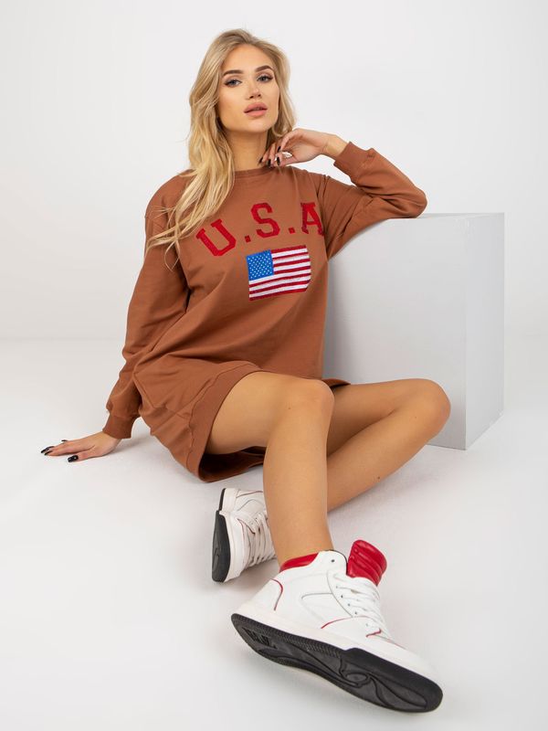 Vikki Sweatshirt-VI-BL-3192.23P-light brown