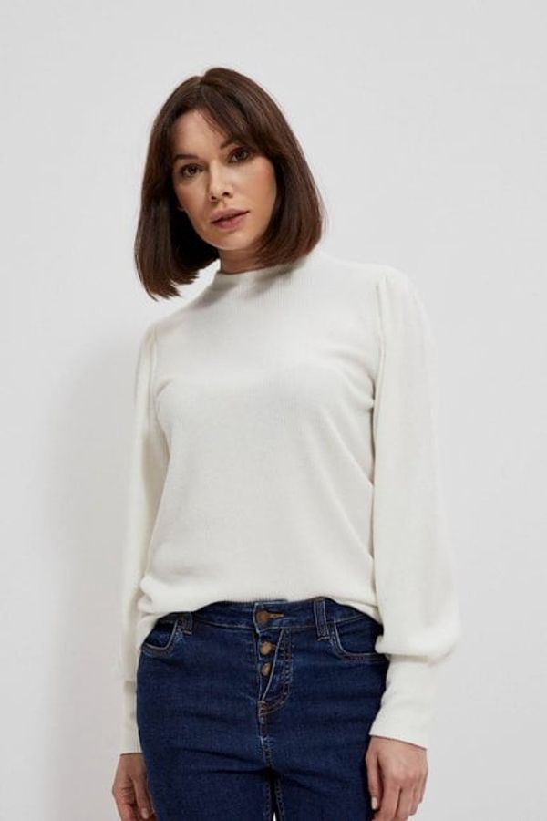 Moodo Sweatshirt with puffed sleeves and turtleneck