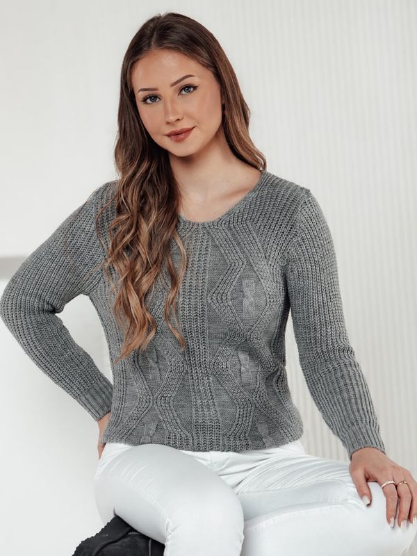 DStreet Sweter damski CHICRAY jasnoszary Dstreet
