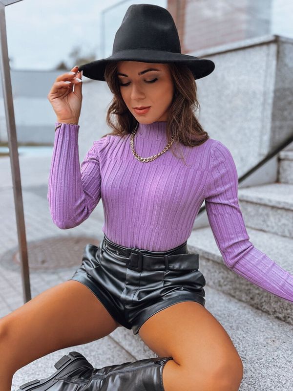 DStreet Sweter damski golf OASIS fioletowy Dstreet