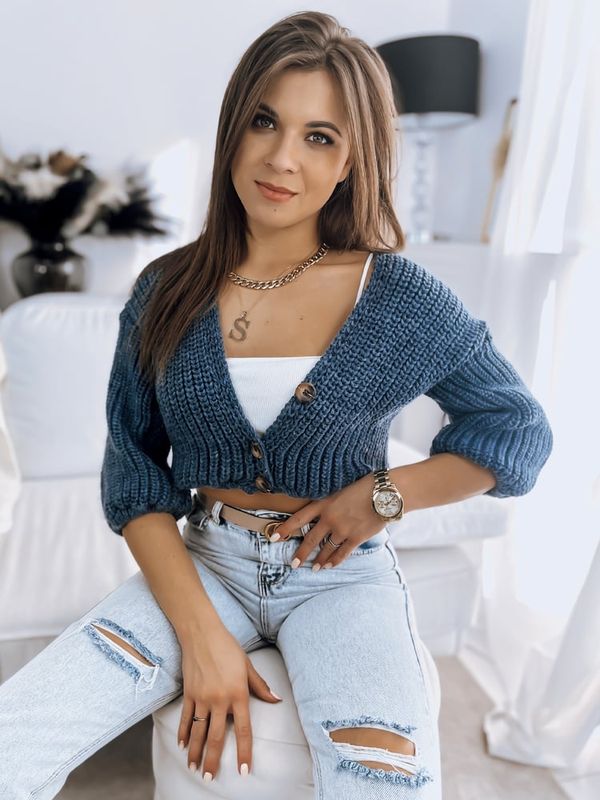DStreet Sweter damski NUTI niebieski Dstreet